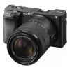 Veidrodinis fotoaparatas Sony α ILCE-6400AK 24,2 MP 4K Ultra HD juodas