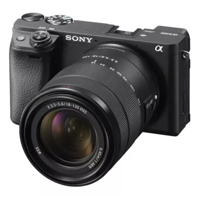 Veidrodinis fotoaparatas Sony α ILCE-6400AK 24,2 MP 4K Ultra HD juodas