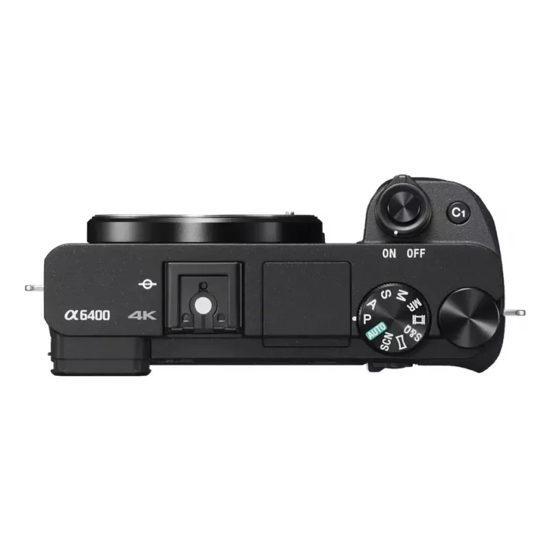 Veidrodinis fotoaparatas Sony α ILCE-6400AK 24,2 MP 4K Ultra HD juodas