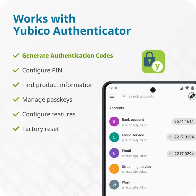 YUBICO Yubikey 5c – USB-C saugos raktas