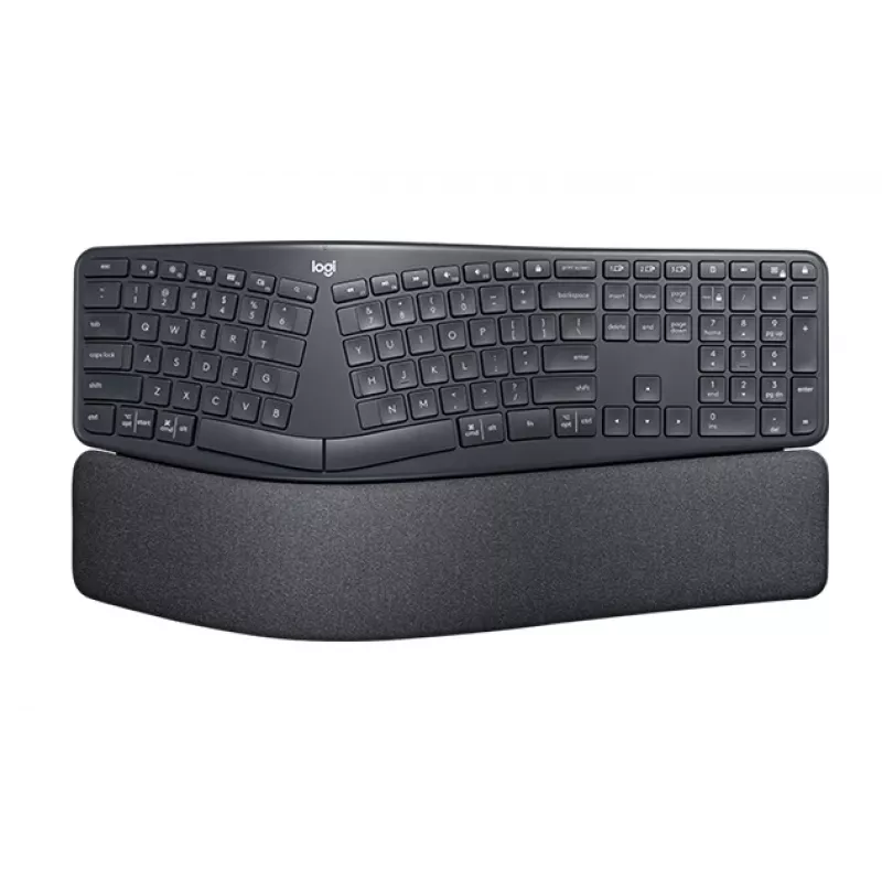 LOGITECH Ergo K860 – Belaidė išskirstyta klaviatūra Graphite Qwertz Deutsch