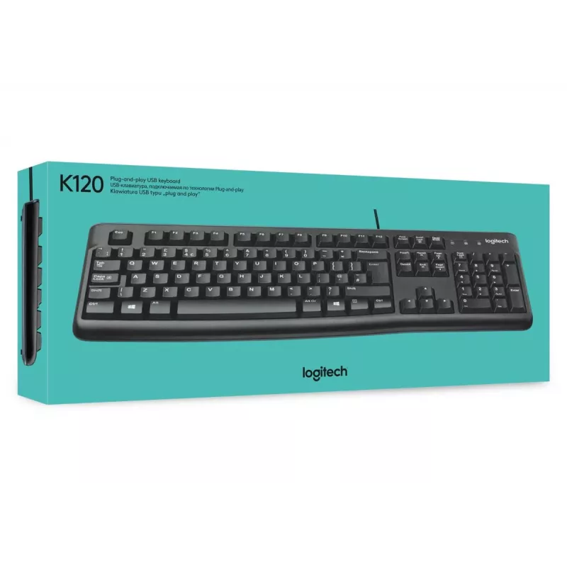 LOGITECH K120 klaviatūra – USB laidinė – QWERTY US/International