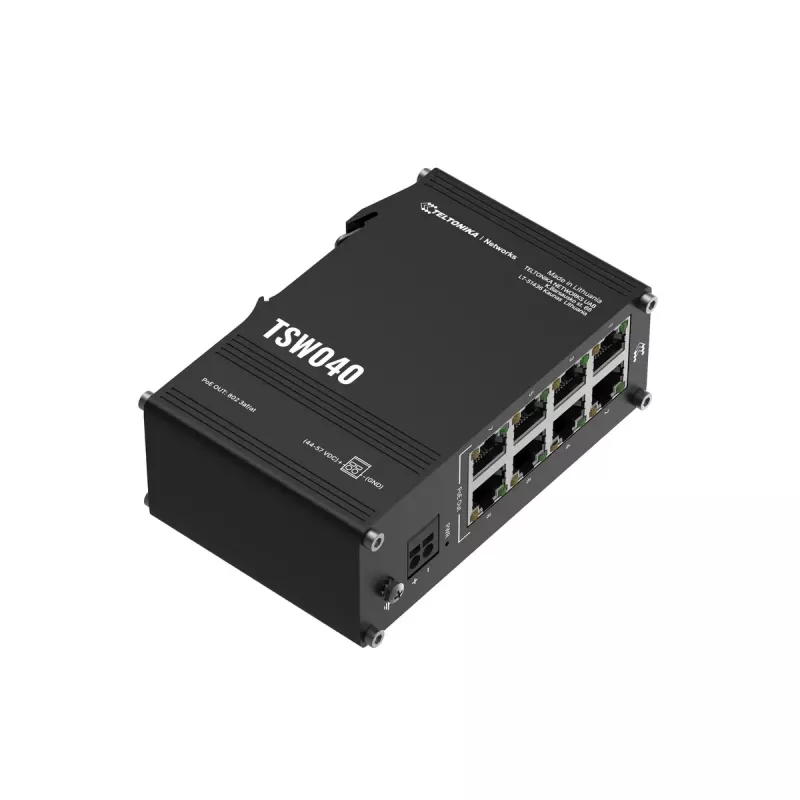 Nevaldomas jungiklis Teltonika NETWORKS TSW040 8 prievadų PoE+