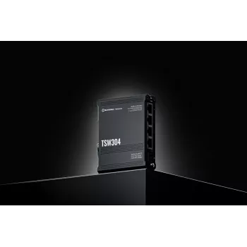 TELTONIKA TSW304 Pramoninis nevaldomas 4 prievadų Gigabit Ethernet jungiklis