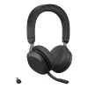 Jabra Evolve2 75 - USB-C UC - Juoda, laidinis ir belaidis, biuro/skambučių centras, 20 - 20000 Hz, 197 g, ausinės, juodos