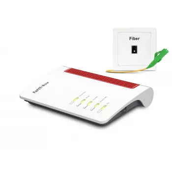 Belaidis maršrutizatorius FRITZ!Box 5530 Fiber, Gigabit Ethernet, dviejų juostų (2,4 GHz / 5 GHz), Wi-Fi 6, baltas