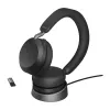 Ausinės Jabra Evolve2 75 USB-A UC su stovo pagrindu juodos