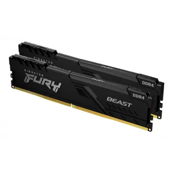 Kingston FURY Beast 32GB 3200MT/s DDR4 CL16 atminties rinkinys (2x16GB) juoda