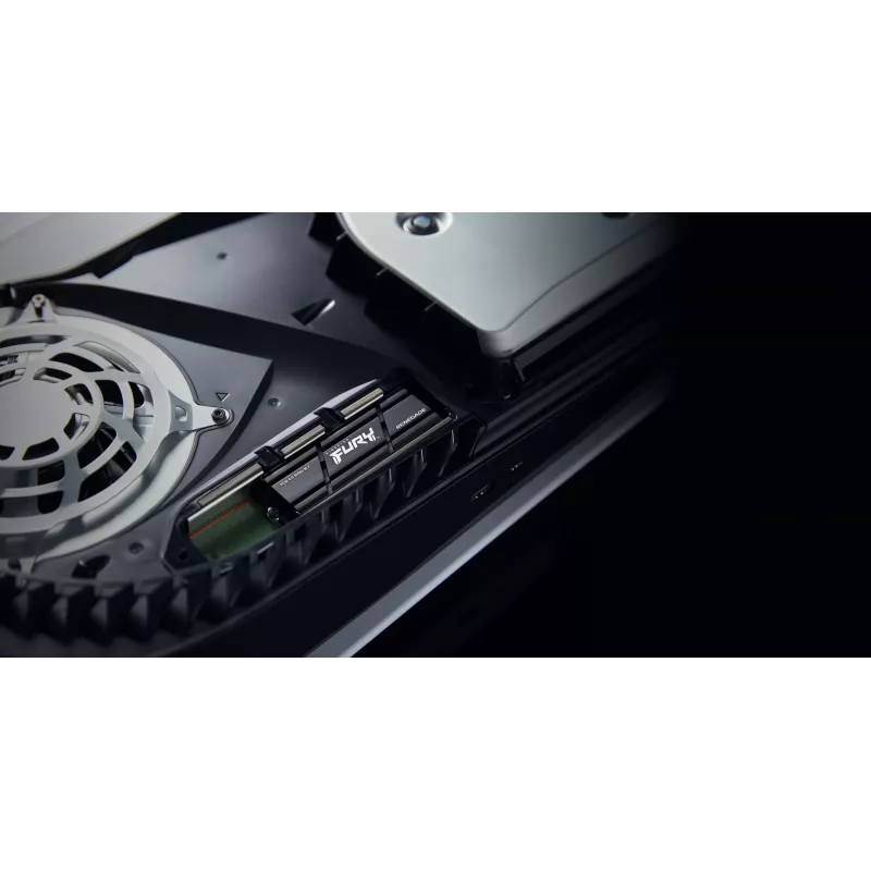 Kingston Technology 2000G RENEGADE PCIe 4.0 NVMe SSD su radiatoriumi