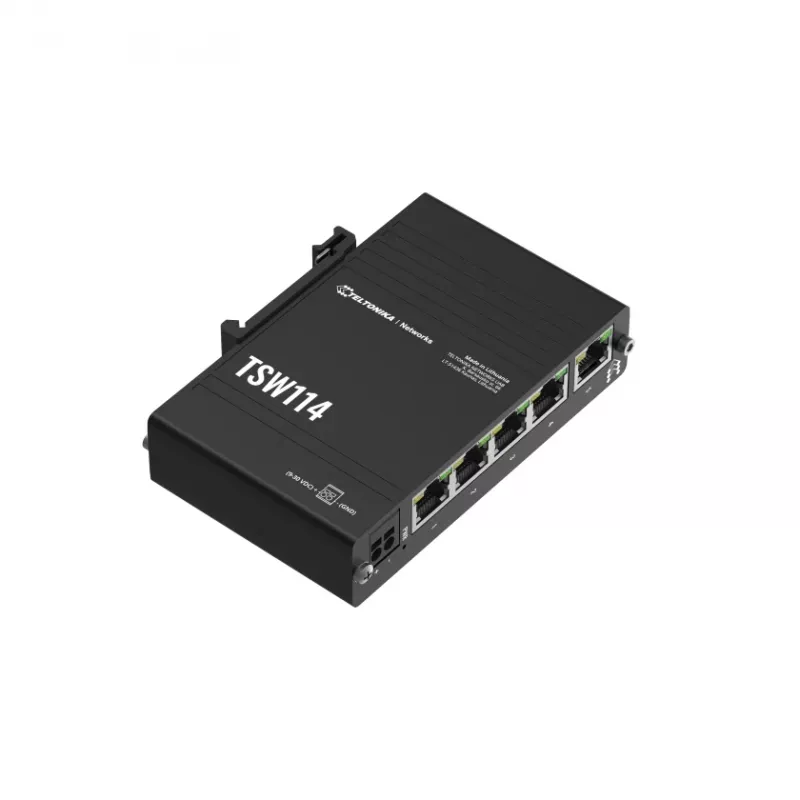 TELTONIKA TSW114 Nevaldomas 5 prievadų Gigabit Ethernet jungiklis