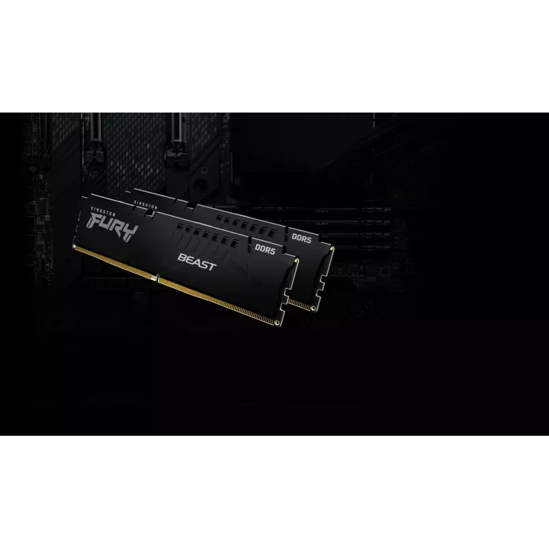 Kingston FURY Beast 128GB (4x32GB) DDR5 5600MHz CL40 juodas atminties rinkinys