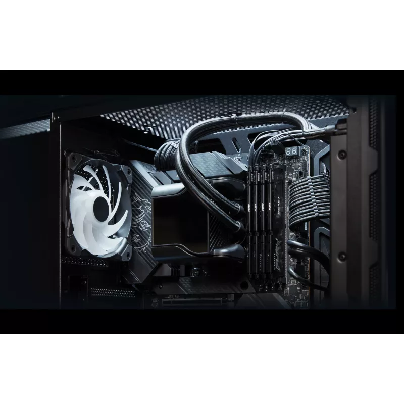 Kingston FURY Beast 128GB (4x32GB) DDR5 5600MHz CL40 juodas atminties rinkinys