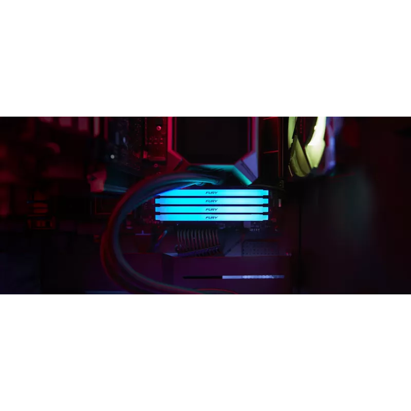 Kingston Technology FURY Beast 32GB 3200MT/s DDR4 CL16 DIMM (2 vienetų rinkinys) RGB