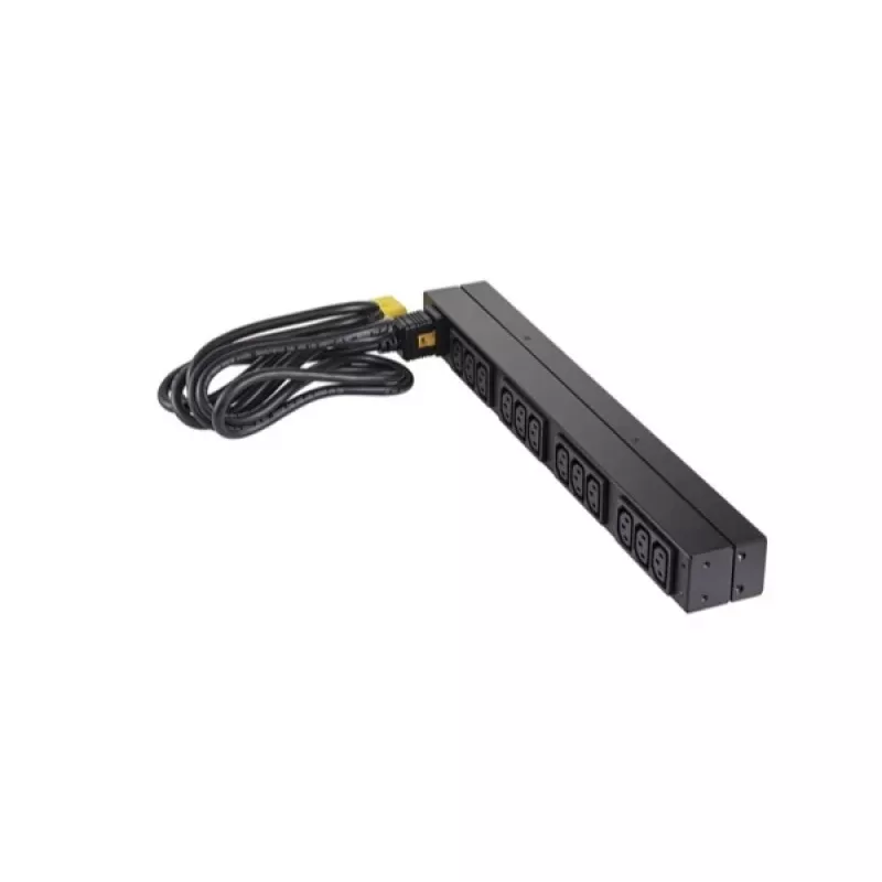 APC NetShelter Basic Rack PDU, 1U, 1 fazė, 3,7 kW 230 V 16 A arba 3,3 kW 208 V 16 A, 12× C13 lizdų, C20 laidas