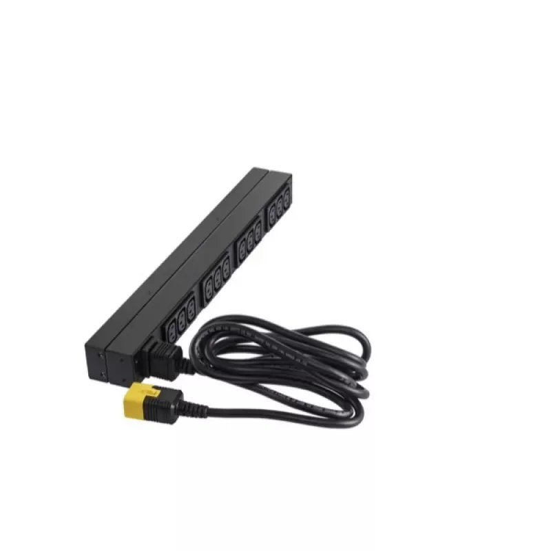 APC NetShelter Basic Rack PDU, 1U, 1 fazė, 3,7 kW 230 V 16 A arba 3,3 kW 208 V 16 A, 12× C13 lizdų, C20 laidas