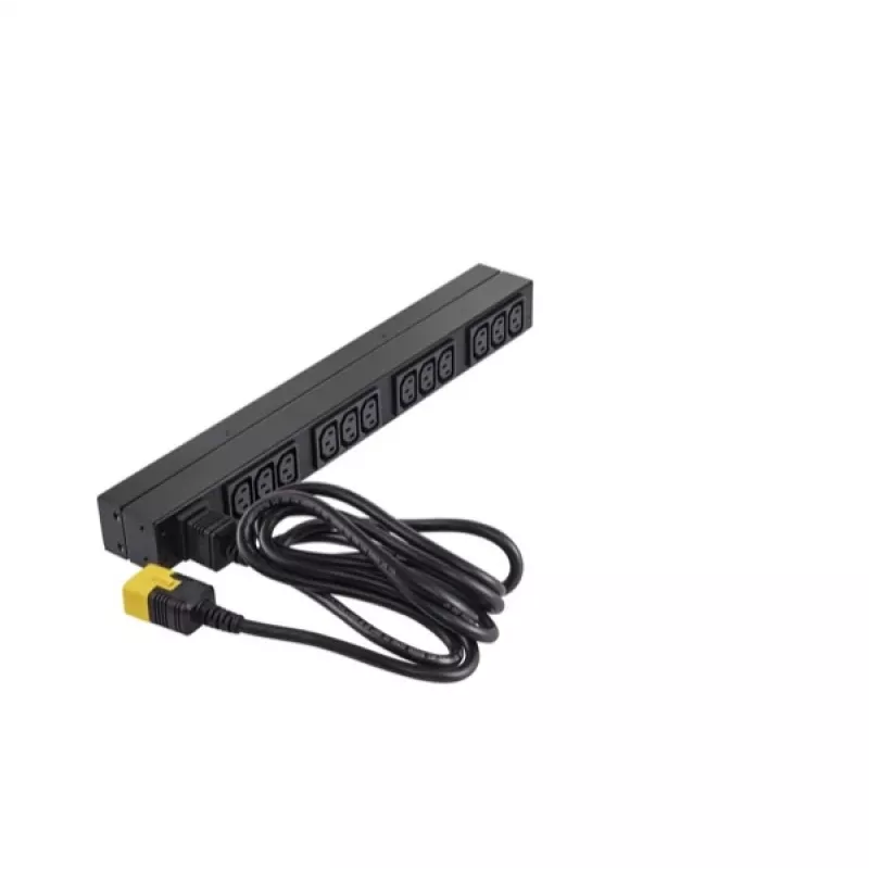 APC NetShelter Basic Rack PDU, 1U, 1 fazė, 3,7 kW 230 V 16 A arba 3,3 kW 208 V 16 A, 12× C13 lizdų, C20 laidas