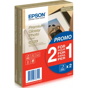 Epson Premium Glossy Photo Popierius - 10x15 cm - 2 x 40 Lapų