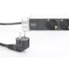 DIGITUS 1U aliumininis PDU, montuojamas į stelažą, galia: 16A, 4000W, 250VAC 50/60Hz, 8x saugūs lizdai