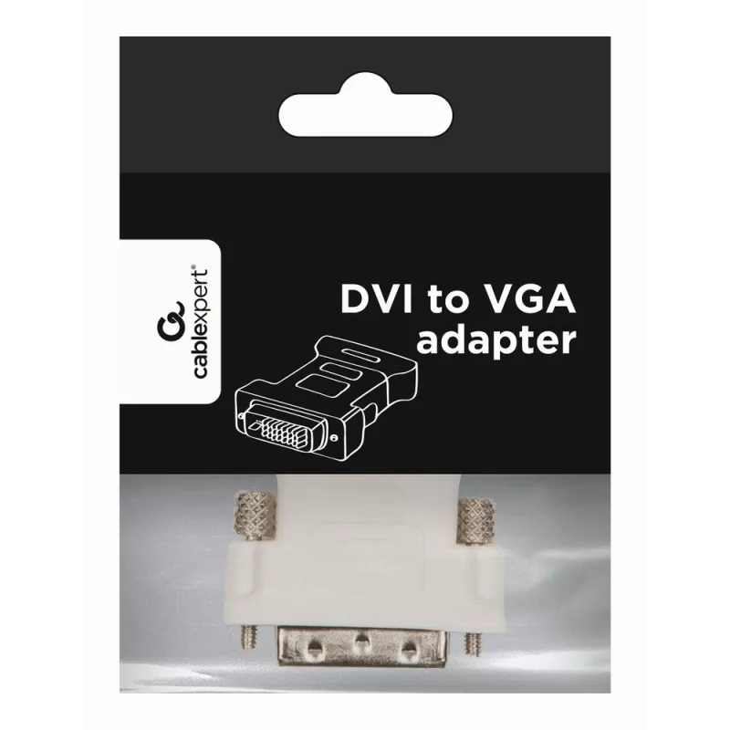 GEMBIRD Adapteris DVI-A (vyriškas) į VGA 15 kontaktų (3 eilės) (moteriškas)