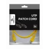 Gembird PP12-1M/Y Patch Laidas – Cat5e – UTP – 1 m – Geltonas