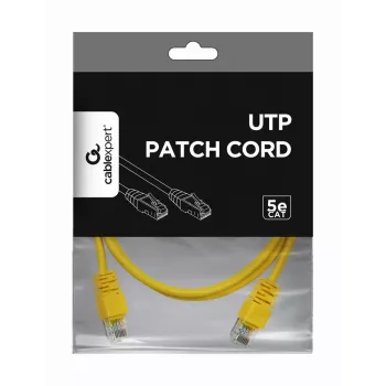 Gembird PP12-1M/Y Patch Laidas – Cat5e – UTP – 1 m – Geltonas