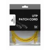 Gembird PP12-3M/Y – Patch kabelis Cat5e UTP 3 m geltonas
