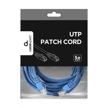 Gembird Patch Cable Cat5e UTP 5m mėlyna