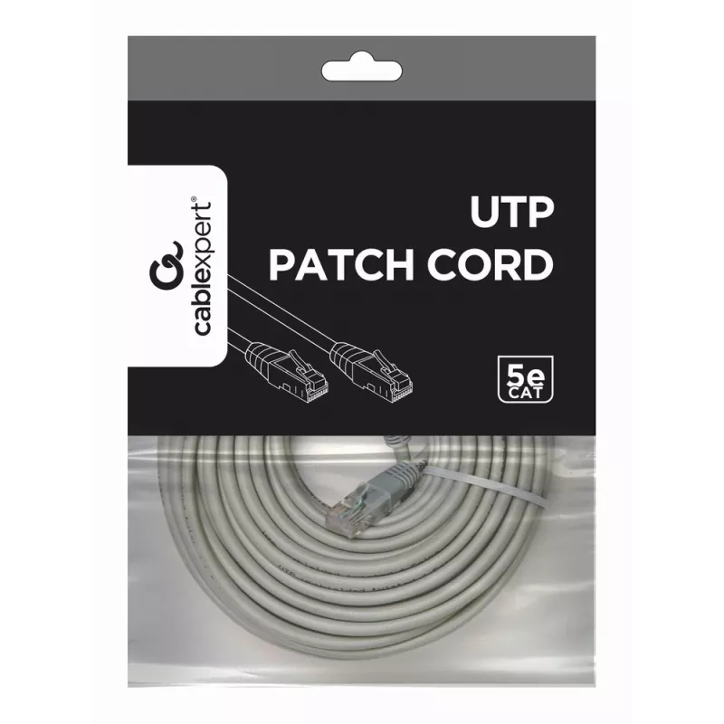 Gembird PP12-15M jungiamasis laidas - Cat5e - UTP - 15 m - pilka