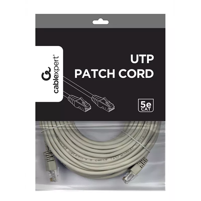 Gembird PP12-20M jungiamasis laidas - Cat5e - UTP - 20m - pilkas