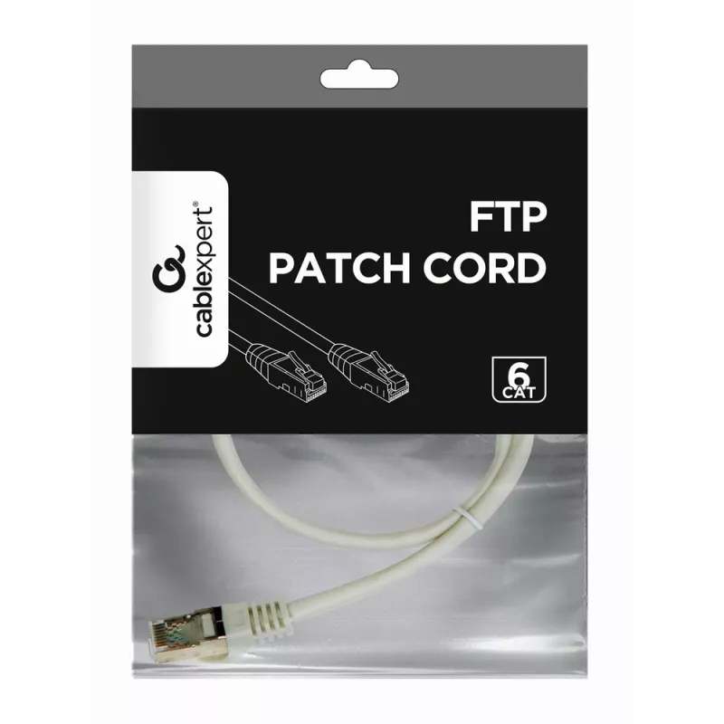Gembird Patch kabelis - CAT6 - FTP - 50 cm - Pilkas