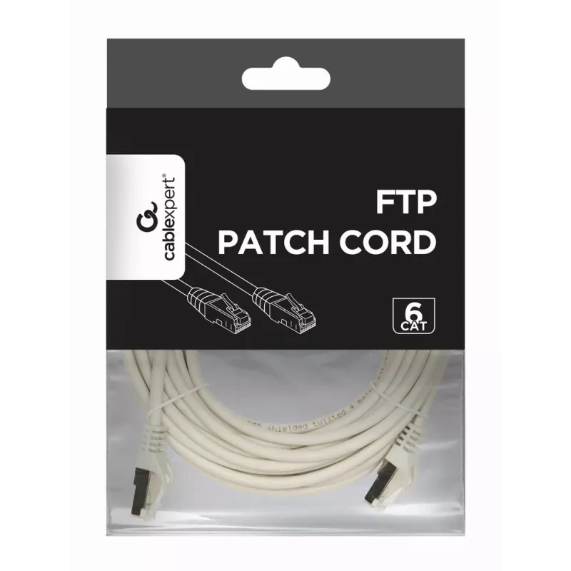 Gembird PP6-7.5M jungiamasis laidas CAT6 FTP 7,5 m pilkas
