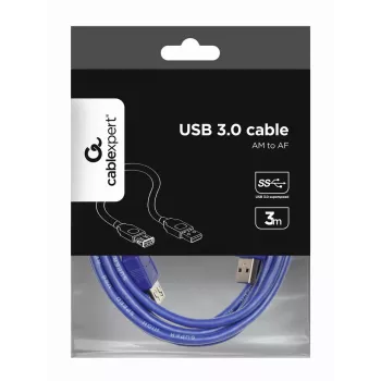 GEMBIRD USB 3.0 prailginimo laidas 3 m