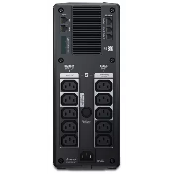 APC Back-UPS Pro 1500VA/865W bokštinis UPS su AVR ir LCD ekranu, 10x IEC C13 lizdai