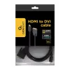 Gembird HDMI į DVI laidas, vyriški kištukai, 2.0 m, auksuoti kontaktai, pakuotė