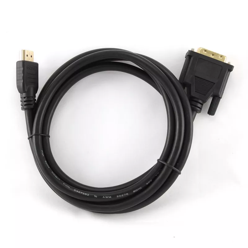 Gembird HDMI į DVI laidas, vyriški kištukai, 2.0 m, auksuoti kontaktai, pakuotė