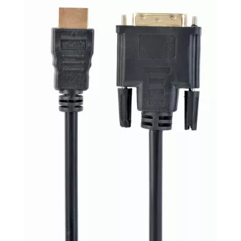 HDMI į DVI-D laidas GEMBIRD CC-HDMI-DVI-10 3 m, juodas, kištukas-kištukas, auksuoti kontaktai