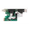DIGITUS Serial I/O, 2 prievadų, PCI-e papildymo plokštė 2 x DB9 M lizdas, žemo profilio laikikliai, MCS9901 lustas