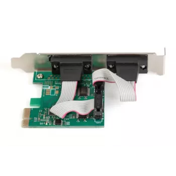 DIGITUS Serial I/O, 2 prievadų, PCI-e papildymo plokštė 2 x DB9 M lizdas, žemo profilio laikikliai, MCS9901 lustas