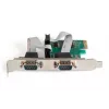 DIGITUS Serial I/O, 2 prievadų, PCI-e papildymo plokštė 2 x DB9 M lizdas, žemo profilio laikikliai, MCS9901 lustas