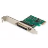 DIGITUS lygiagretusis I/O, 1 prievadas, PCI-E papildymo kortelė 1x DB25 moteriška