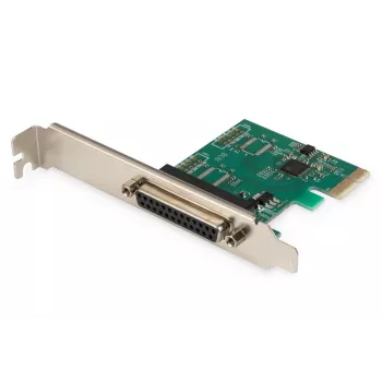 DIGITUS lygiagretusis I/O, 1 prievadas, PCI-E papildymo kortelė 1x DB25 moteriška