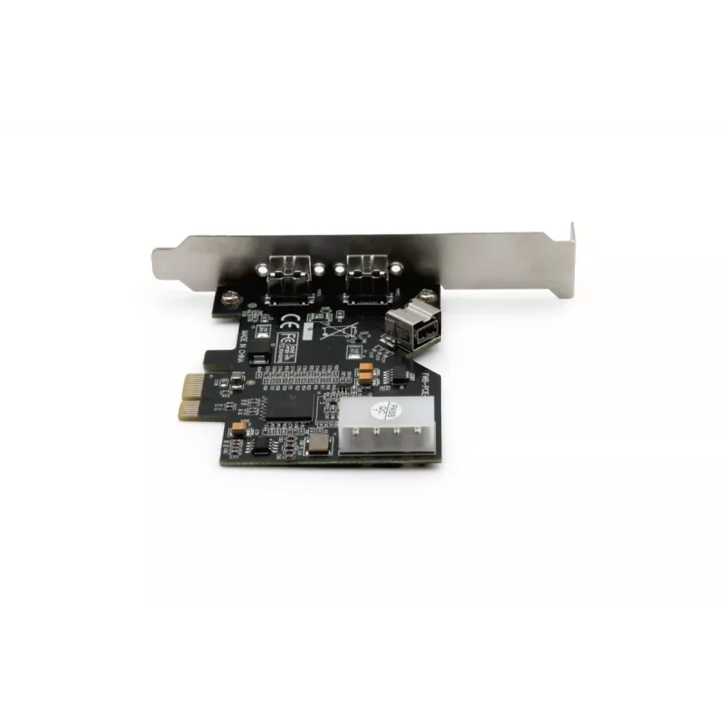 DIGITUS IEEE 1394b (FireWire 800) PCIe kortelė, 3 prievadai (2 išoriniai + 1 vidinis 9 kontaktų)