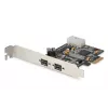 DIGITUS IEEE 1394b (FireWire 800) PCIe kortelė, 3 prievadai (2 išoriniai + 1 vidinis 9 kontaktų)