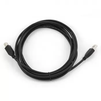 GEMBIRD USB 2.0 A-B laidas 3 m (10 pėdų) – juodas / didmeninė pakuotė (ccp-USB2-ambm-10)
