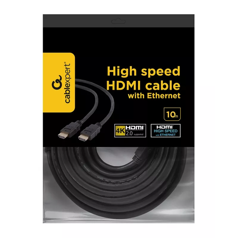 GEMBIRD HDMI V.1.4 Laidas Vyras-Vyras / 10m Didmeninė Pakuotė (cc-hdmi4-10m)