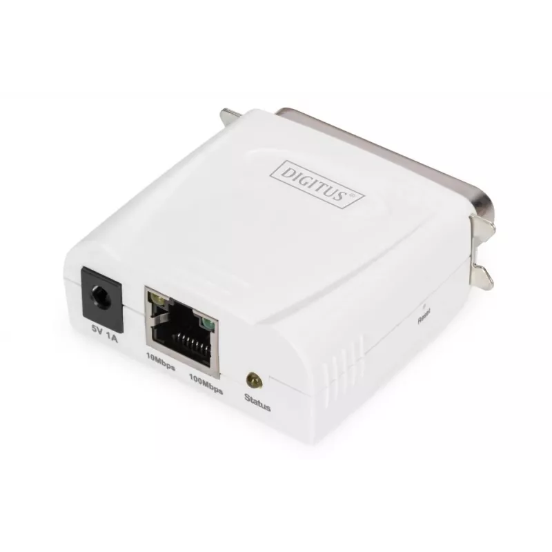 DIGITUS Fast Ethernet spausdintuvo serveris su lygiagrečiuoju prievadu (dn130011)