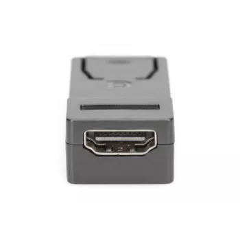 DIGITUS ASSMANN DisplayPort adapteris, DP - HDMI tipas A M/F, su fiksavimu, CE juodas