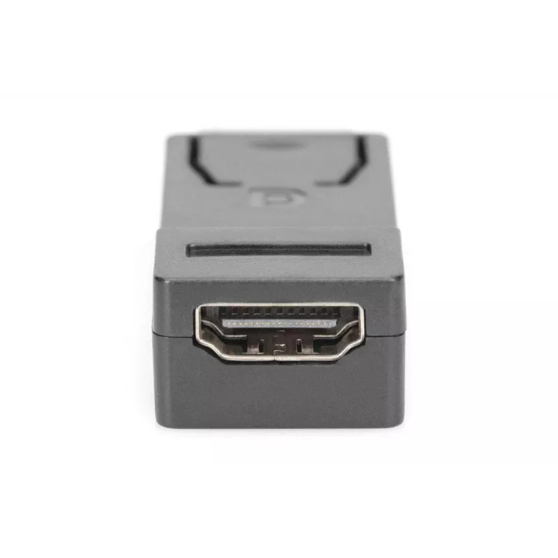 DIGITUS ASSMANN DisplayPort adapteris, DP - HDMI tipas A M/F, su fiksavimu, CE juodas