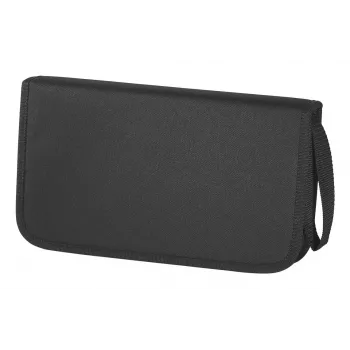 Hama Nylon Wallet 64 CD – dėklas 64 kompaktiniams diskams, juodas, nailoninis