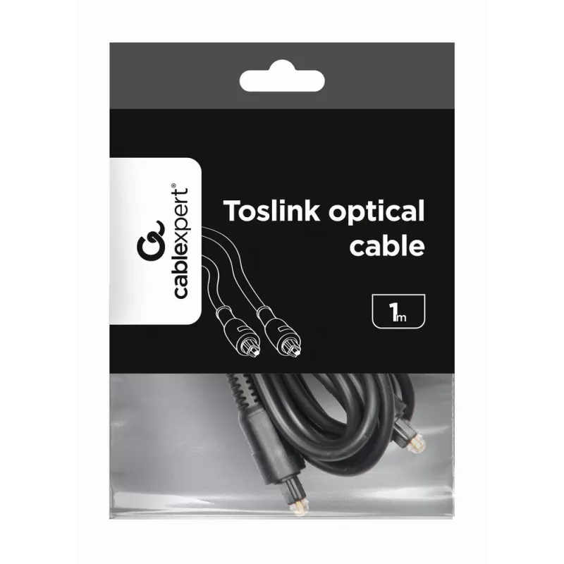 Toslink garso kabelis Gembird CC-OPT-1M juodas 1 m